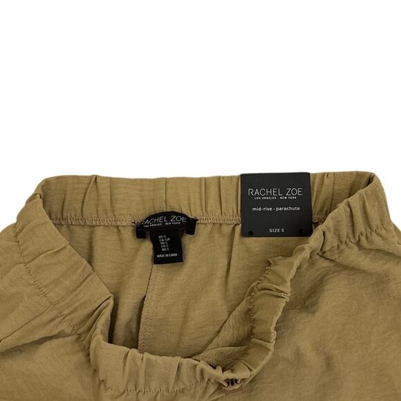 Rachel Zoe Brown Tan Mid Rise Cargo Parachute Pants Size Women's Small NWT - Picture 5 of 5